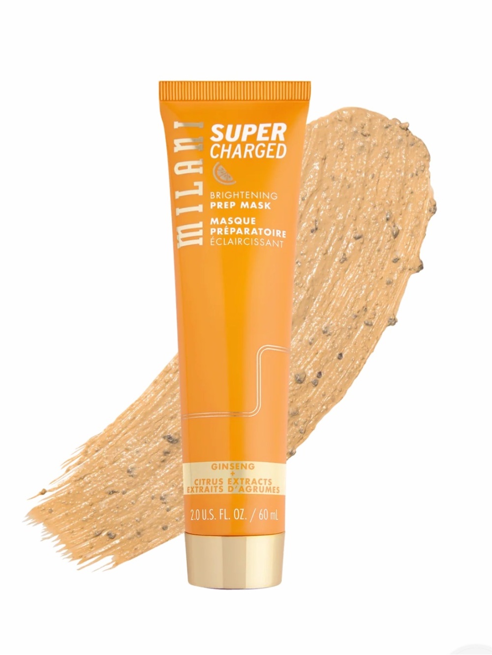 Milani Supercharged Brightening Prep Mask Face Ginseng Citrus 2.0 fl oz